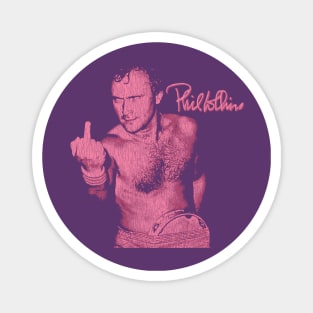 Funny Phil Collins Fan Art Pink Magnet